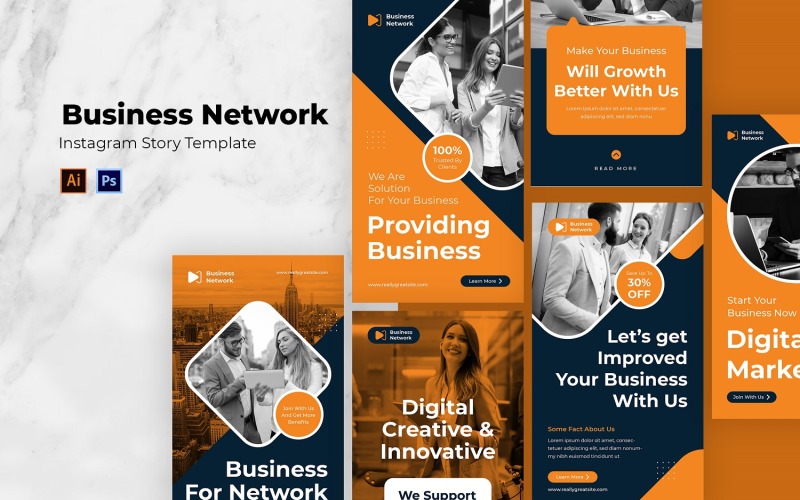 Business Network Instagram Story Social Media