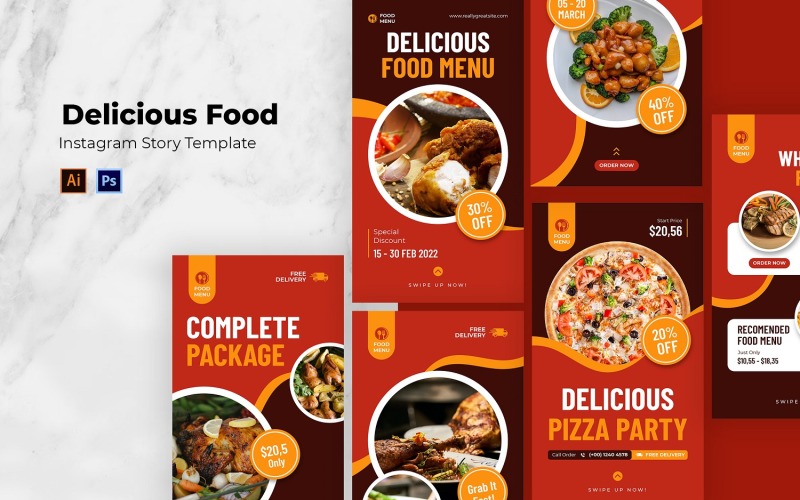 Delicous Food Instagram Story Social Media