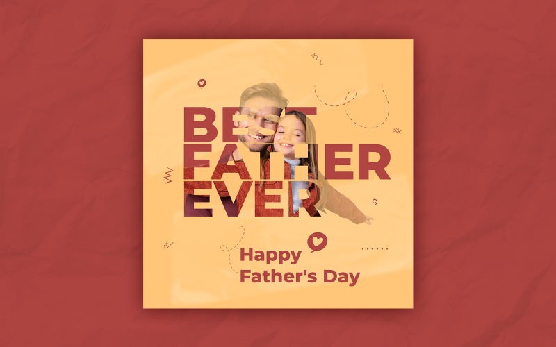 Fathers Day Social Media Template-22-057