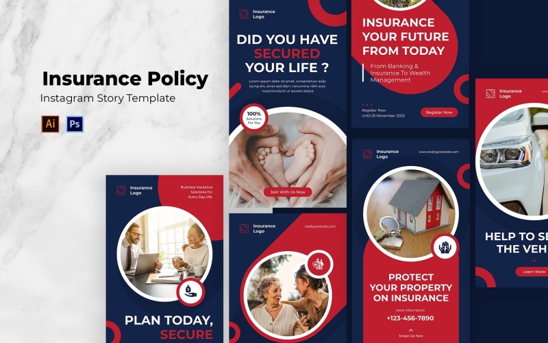 Insurance Policy Instagram Story Social Media