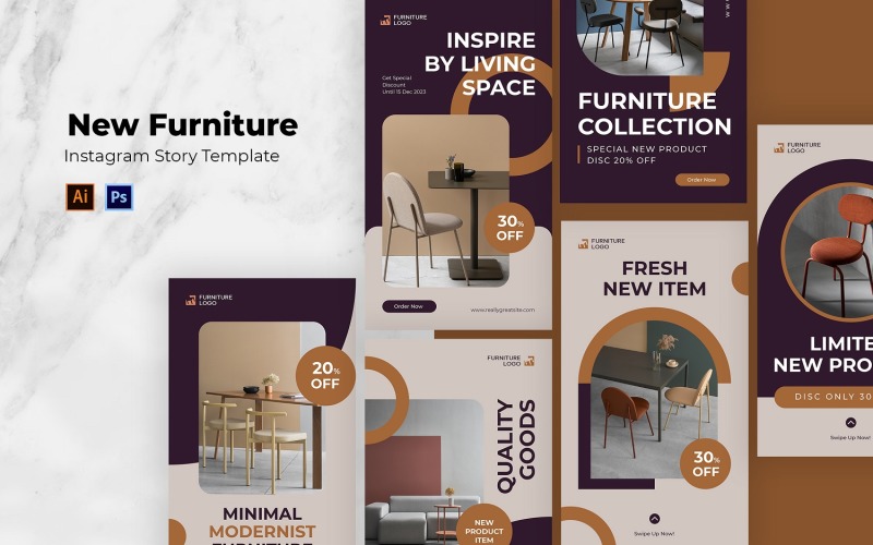 Modern Furniture Instagram Story Social Media