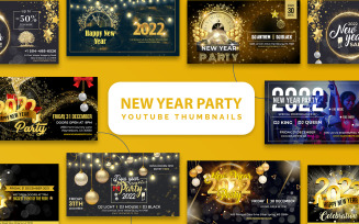 New Year Night Party Youtube Thumbnails