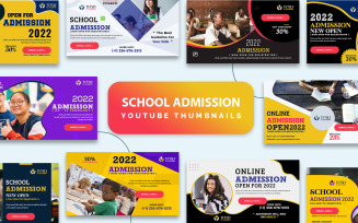 School Admission Open Youtube Thumbnails