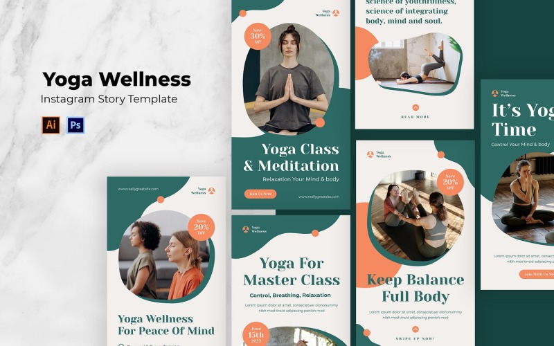 Yoga Wellness Instagram Story Social Media