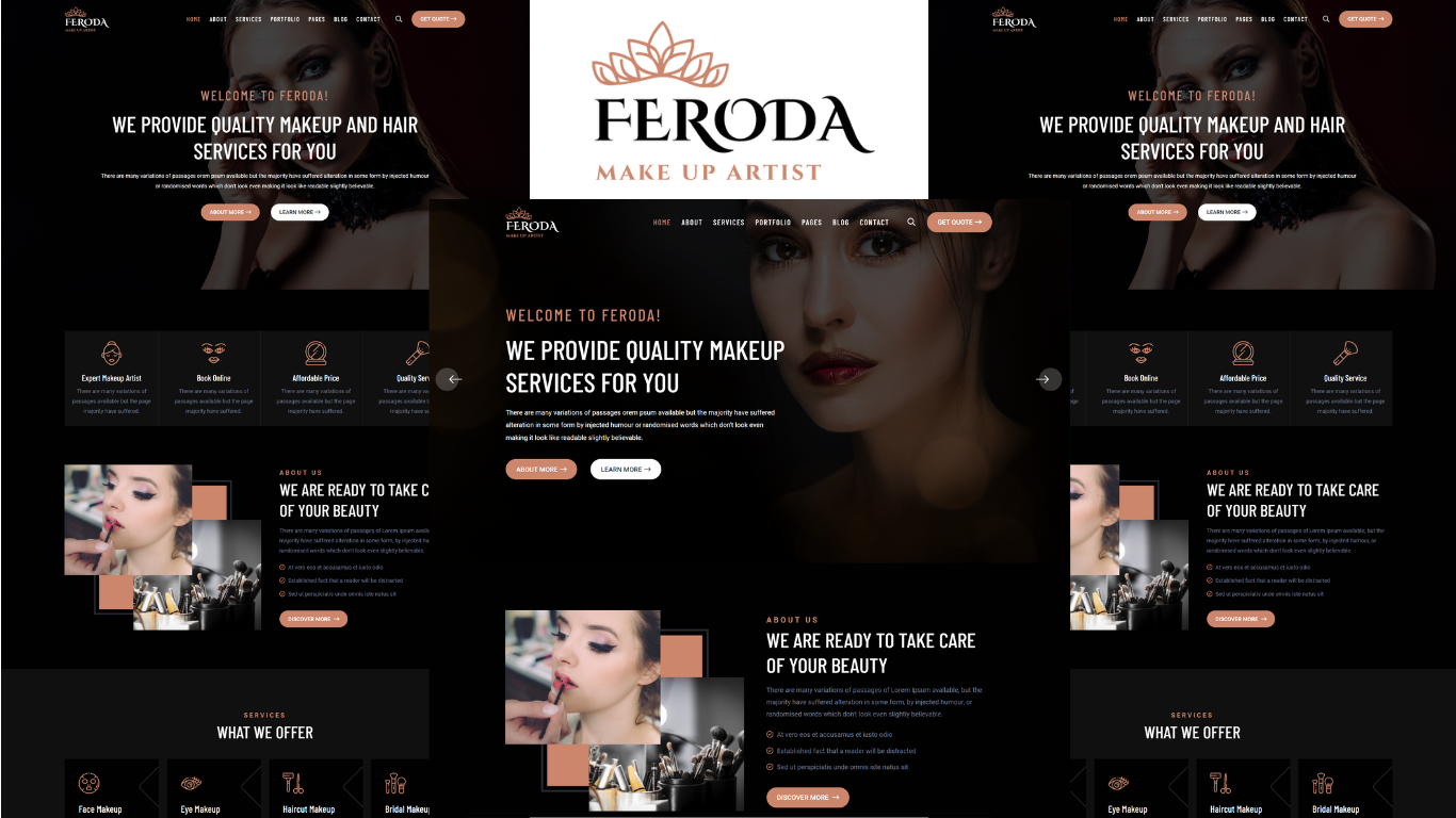 Feroda - Makeup Artist HTML5 Template
