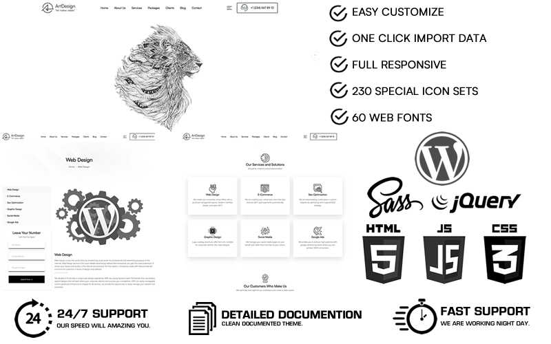 Kit Graphique #252611 Art Business Web Design - Logo template Preview