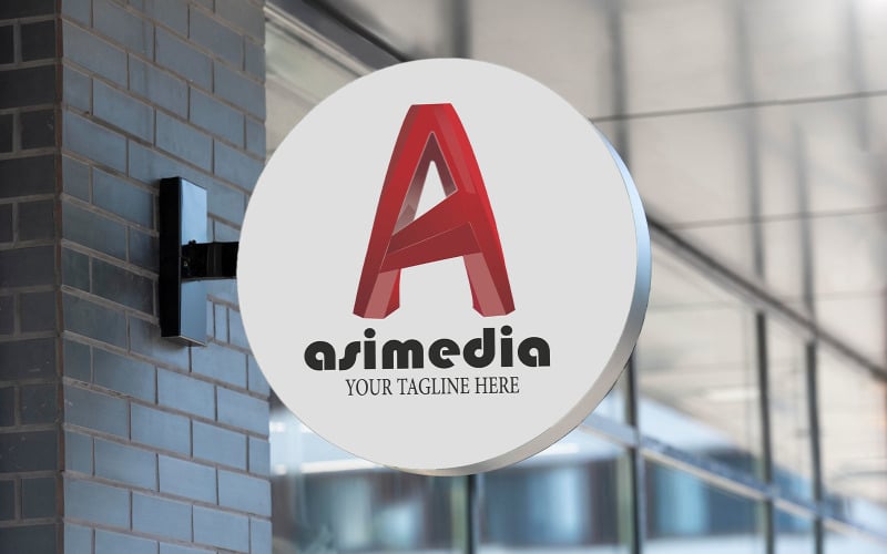 Asimedia Your Tagline Here Logo Logo Template
