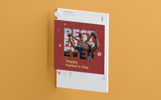 Fathers Day Social Media Template-22-058
