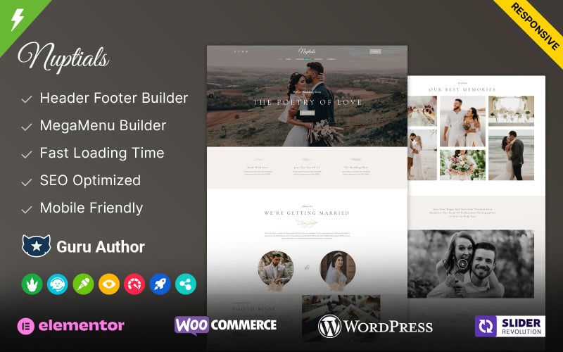 Nuptials - Wedding and Planner WordPress Theme