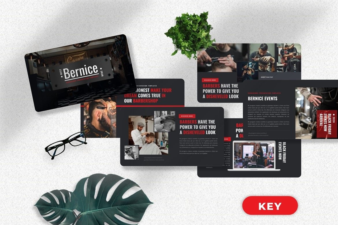 Template #252745 Barber Shop Webdesign Template - Logo template Preview