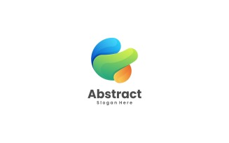 Abstract Flow Colorful Logo Style
