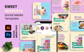 Deckie - Pop Dessert Instagram Post Social Media