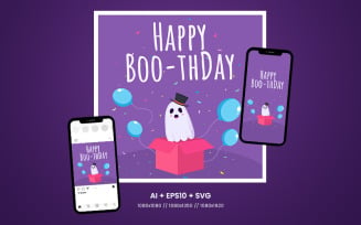 Happy Boothday - Banner Templates for Social Media to celebrate child's birthday
