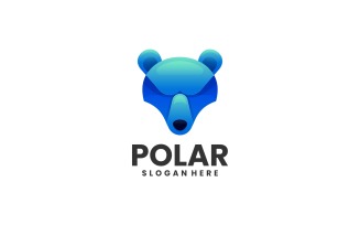 Polar Head Gradient Logo Design