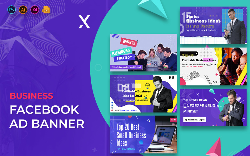 Business Facebook Ad Banners Template Social Media