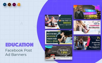 Education Facebook Ad Banners Template