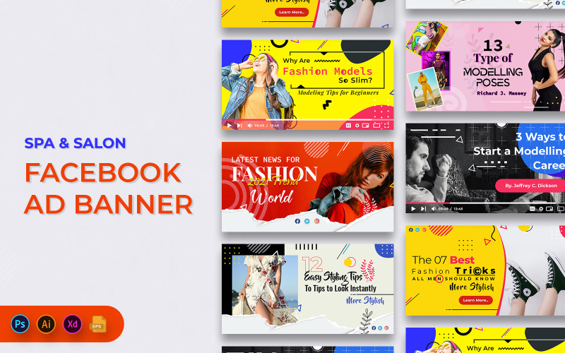 Fashion Facebook Ad Banners Template Social Media