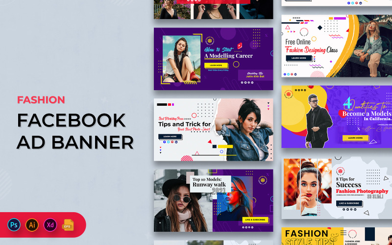 Fashion Sale Facebook Ad Banners Social Media