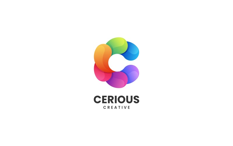 Letter C Gradient Colorful Logo Style Logo Template