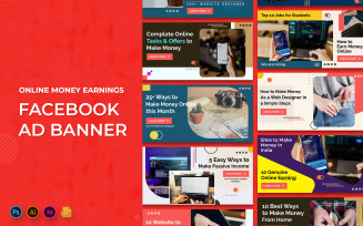 Online Money Earnings Facebook Ad Banners