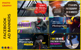 Photography Facebook Ad Banners Template