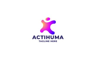 Professional Action Human Logo