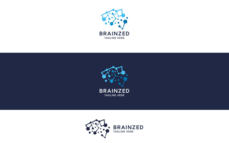 Professional Brainzed Human Mind Logo Logo Template