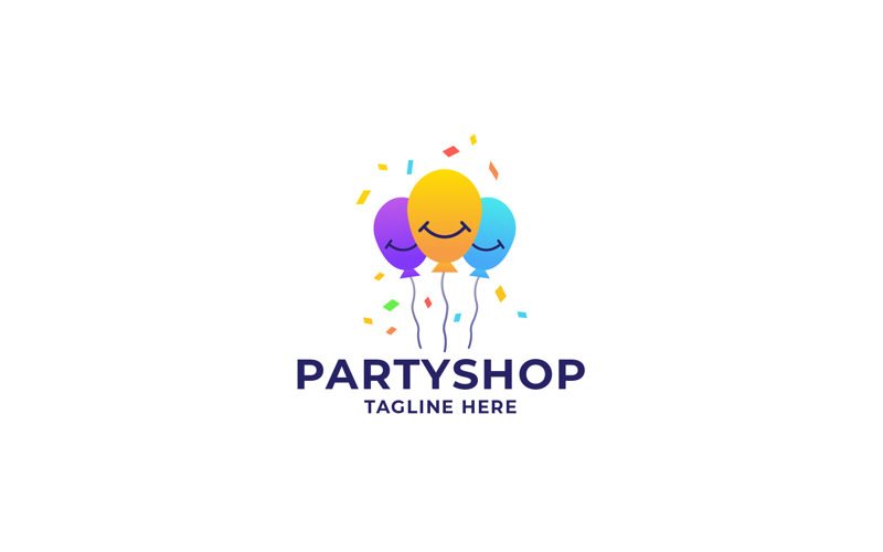 Professional Party Shop Logo Logo Template