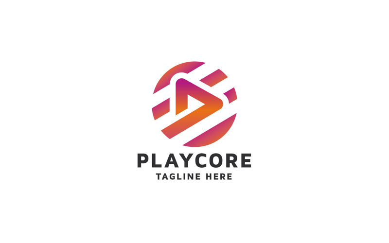 Professional Play Media Core Logo Logo Template