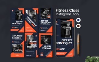 Fitness Center Instagram Story Template