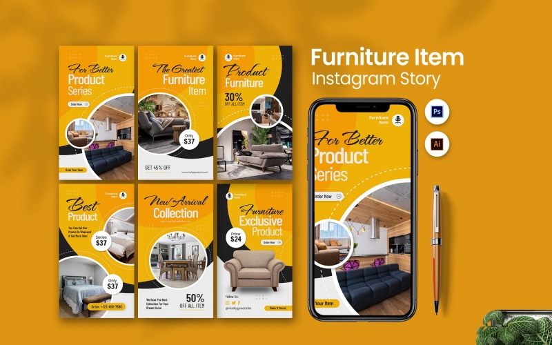 Furniture Item Instagram Story Social Media