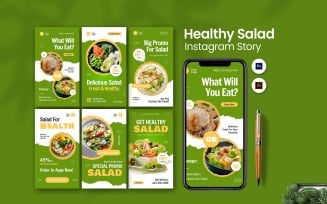 Healthy Salad Instagram Story