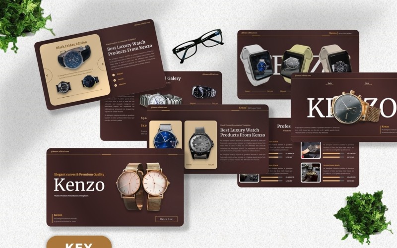 Kenzo - Watch Product Keynote Keynote Template