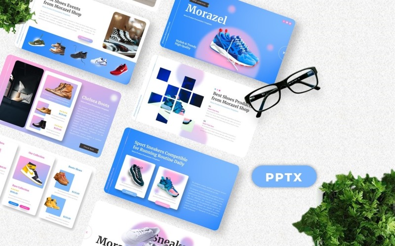 Morazel - Shoes Product Powerpoint PowerPoint Template