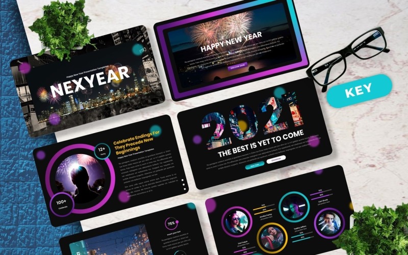 Nexyear - New Year Keynote Keynote Template