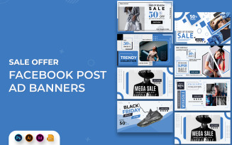 Sales Offer Facebook Ad Banners Template
