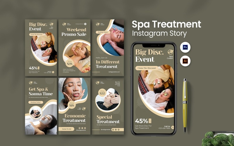 Spa Treatment Instagram Story Social Media