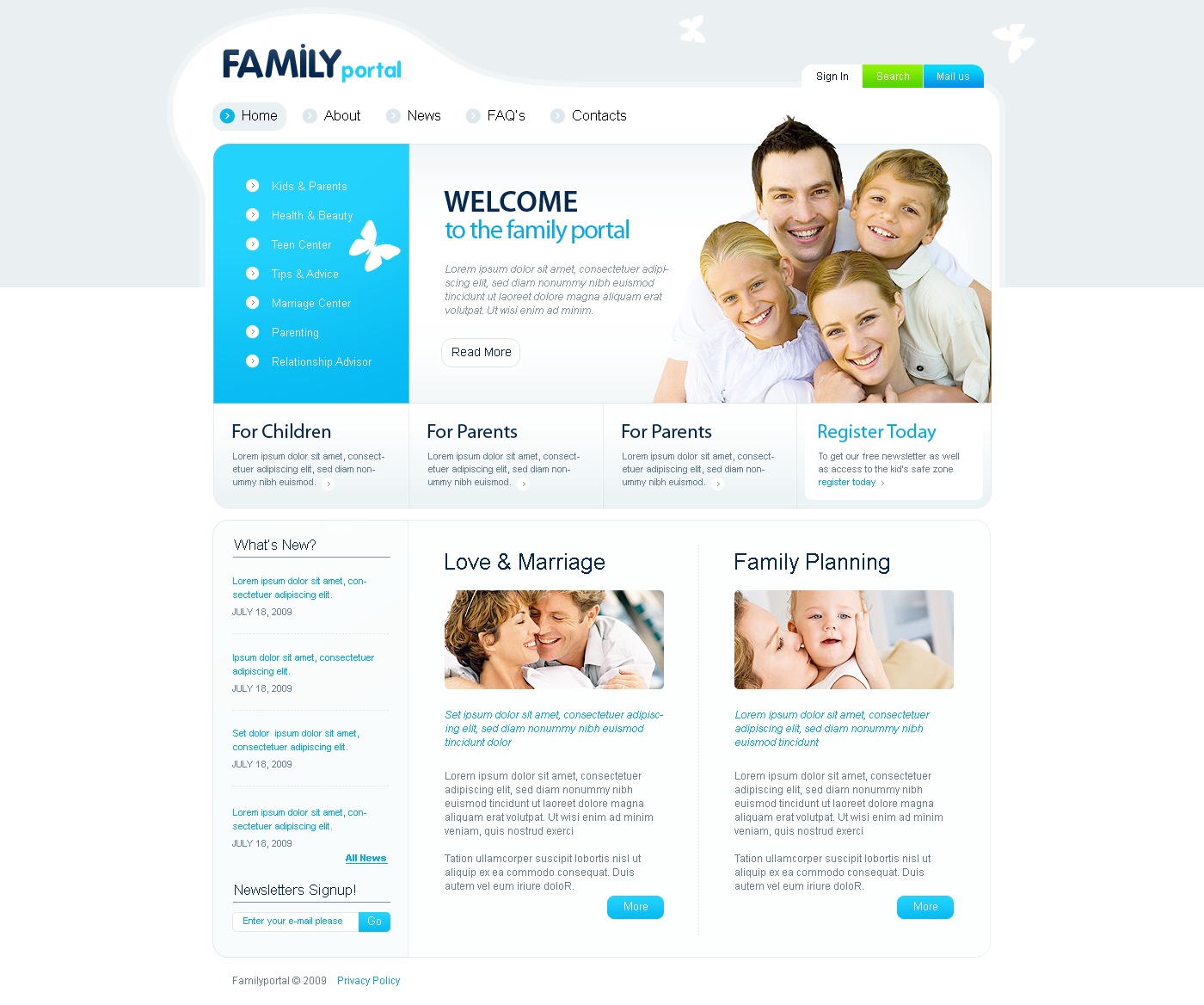family-website-template-25366