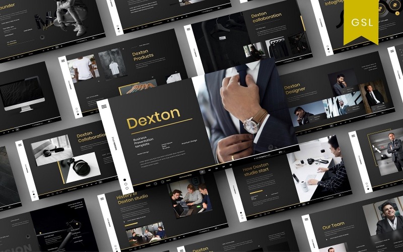 Dexton - Business Google Slide Template PowerPoint Template