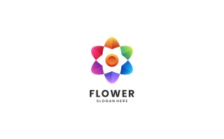Flower Colorful Logo Style