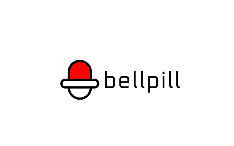 Bell Pill Dual Meaning Logo Logo Template