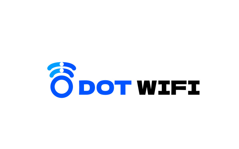 Dot Wifi Connect Tech Modern Logo Logo Template