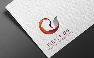 Firesting Your Tagline Goes Here Logo Template