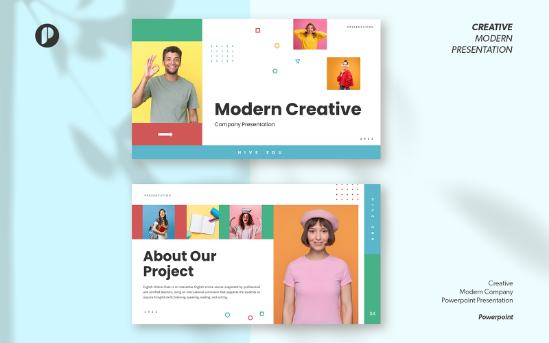 Hive – Colorful Creative Modern Startup PowerPoint Presentation PowerPoint Template
