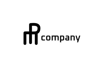 Monogram Letter MP modern Logo