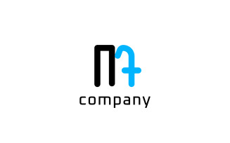 Monogram Letter NMT Modern Logo