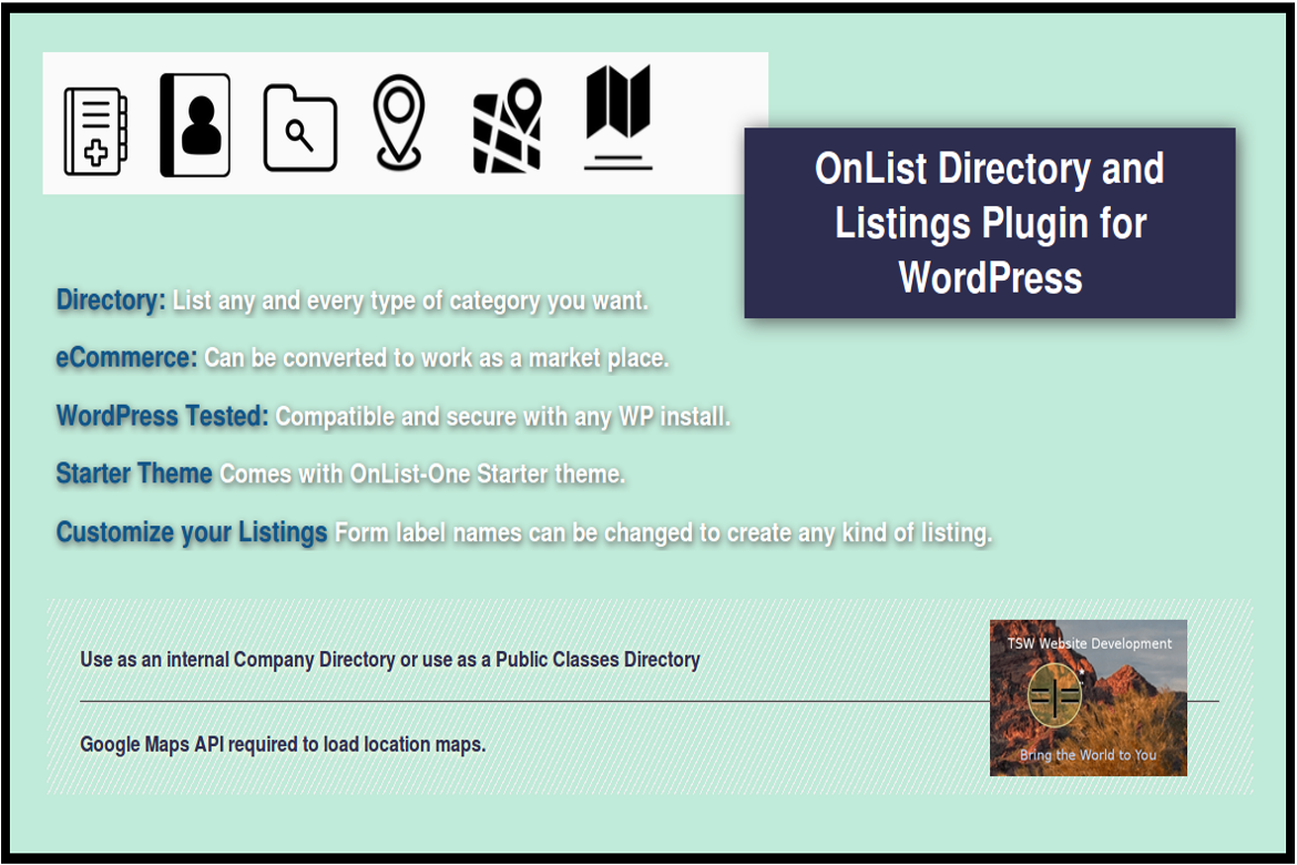 Onlist Plus Directory Listing WordPress Plugin