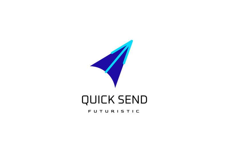 Arrow Fly Quick Send Logo Logo Template