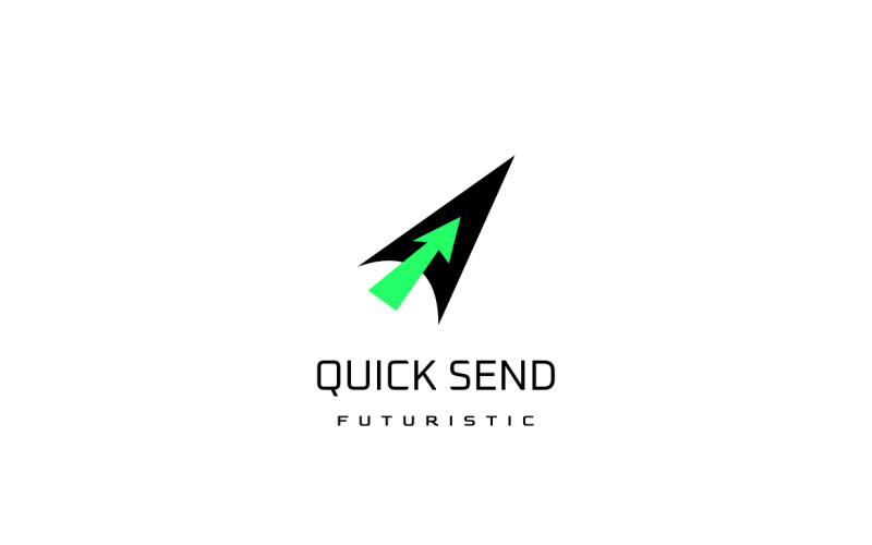 Arrow Fly Quick Send Startup Logo Logo Template