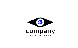 Dynamic Eye Arrow Logo Design